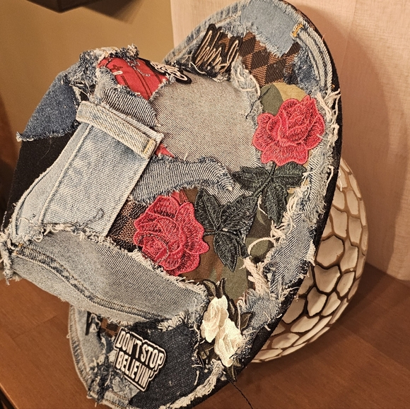 Patchwork Denim Bucket Hat